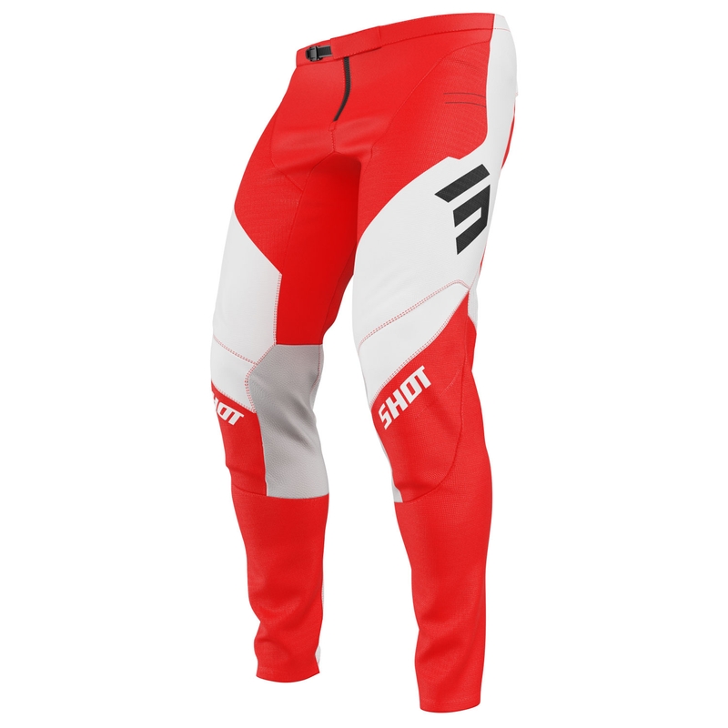 Motocross-bukser Shot Contact Shield rød
