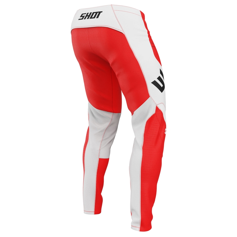 Motocross-bukser Shot Contact Shield rød