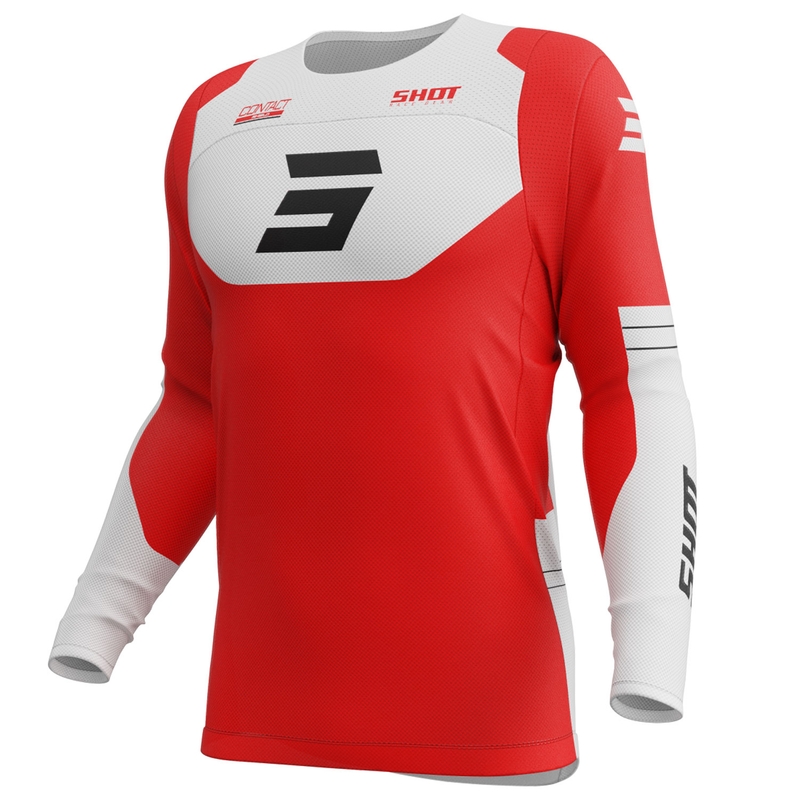 Motocrosstrøje Shot Contact Shield rød