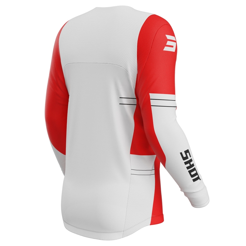 Motocrosstrøje Shot Contact Shield rød