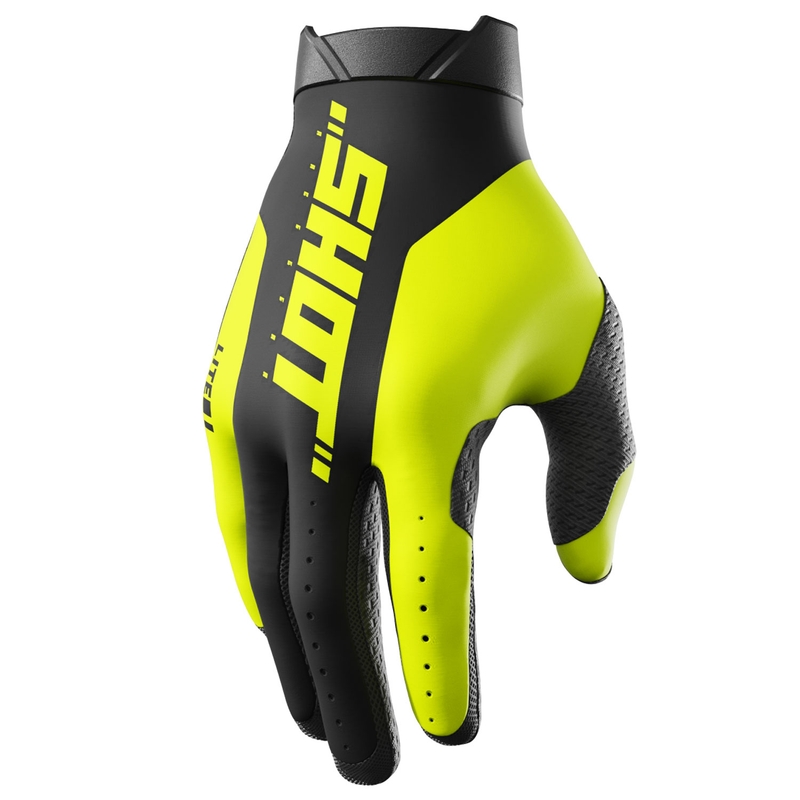 Motocross-handsker Shot Lite Pro fluogul
