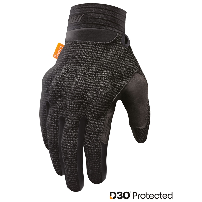 Motocross-handsker Shot Guard D3O® sort