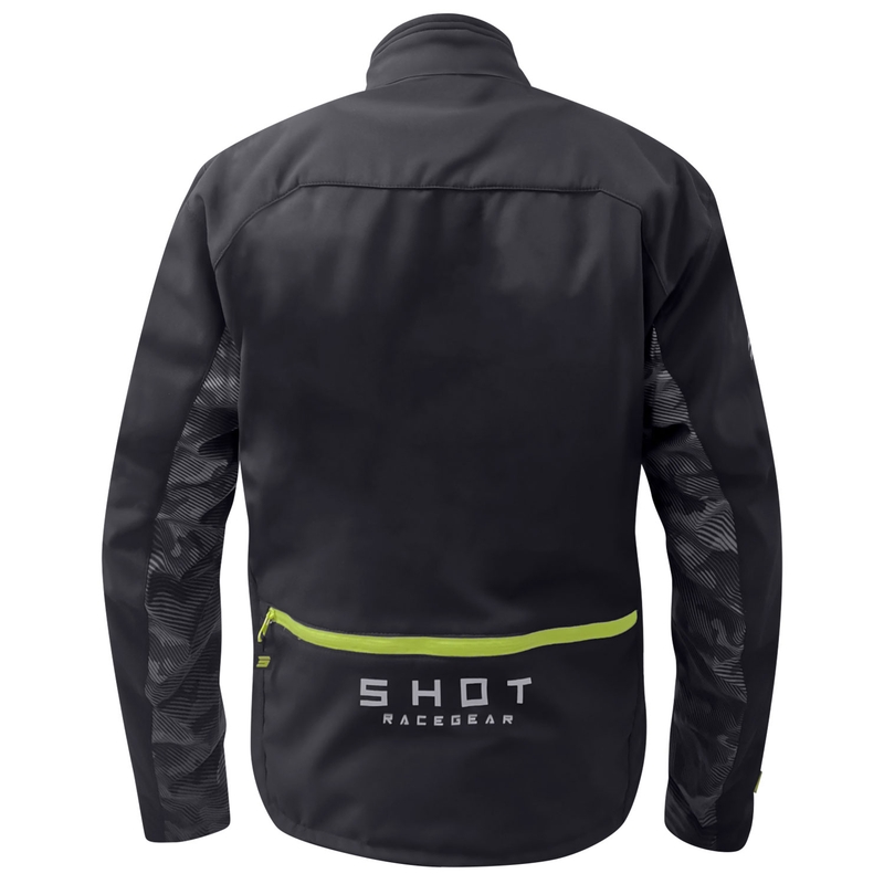 Motorcykeljakke Shot Climatic sort-fluogul