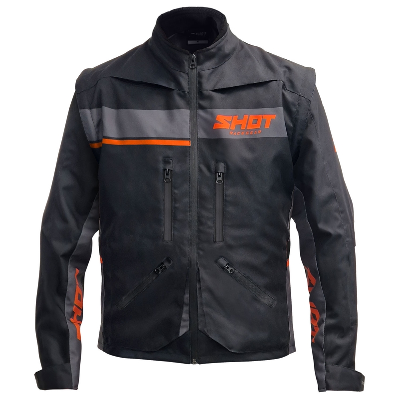 Motorcykeljakke Shot Contact Assault 2.0 sort-orange