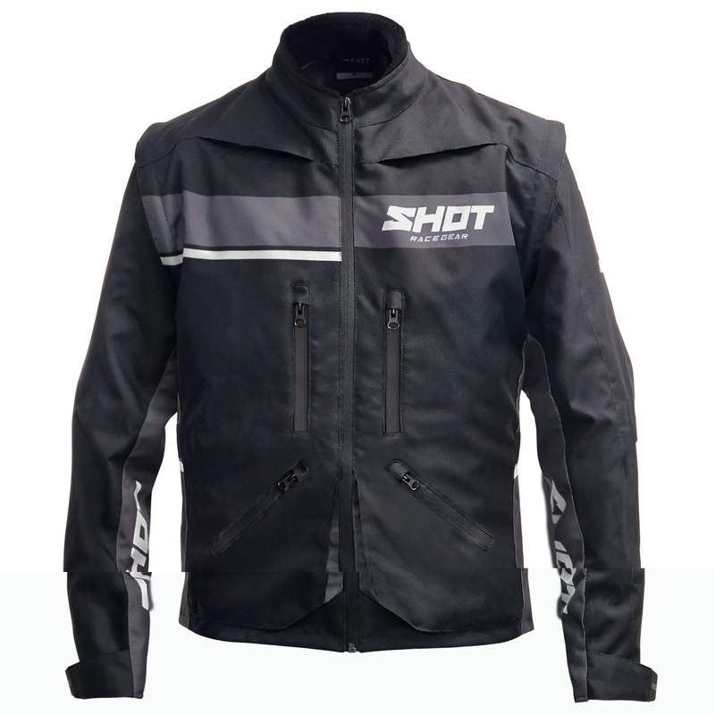 Shot Contact Assault 2.0 sort-hvid motorcykeljakke