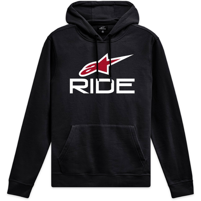 Alpinestars Ride 4.0 hættetrøje sort, hvid og rød