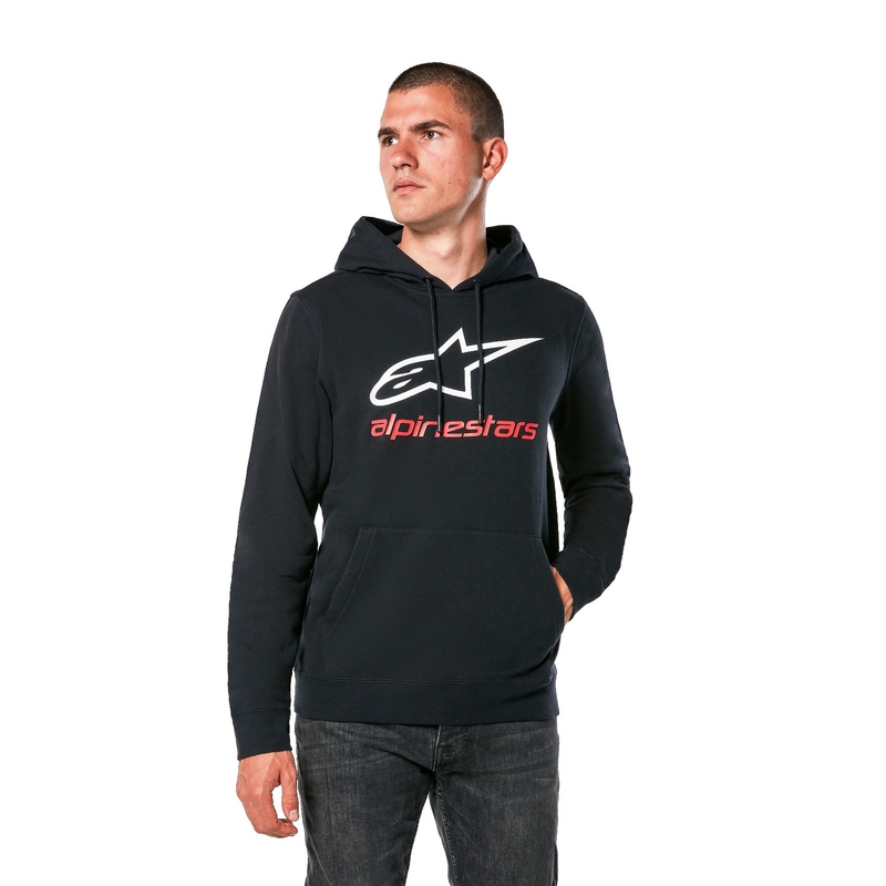 Alpinestars Always 2.0 sort, hvid og rød hættetrøje