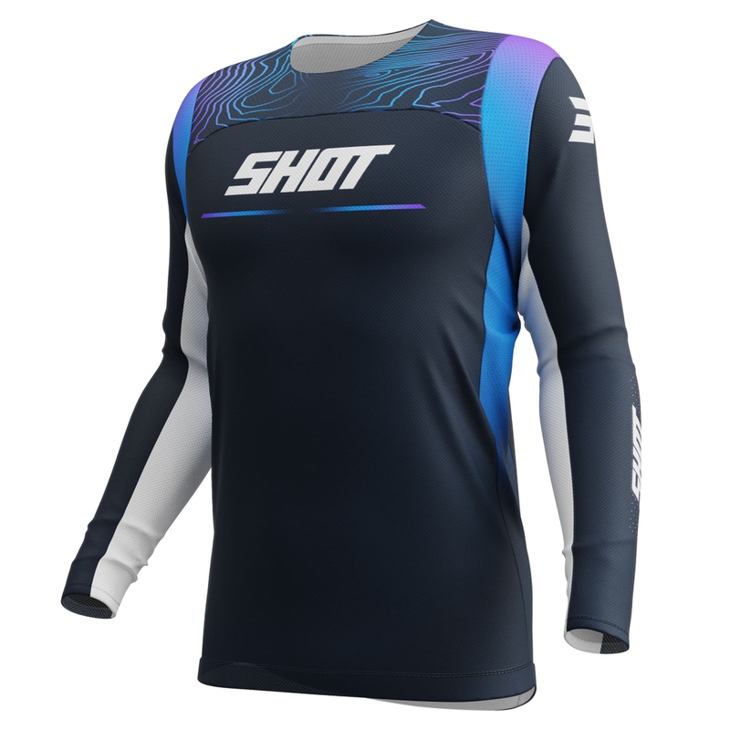 Motocrosstrøje til børn Shot Contact Apex blå