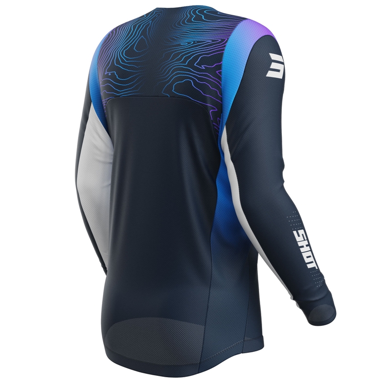 Motocrosstrøje til børn Shot Contact Apex blå