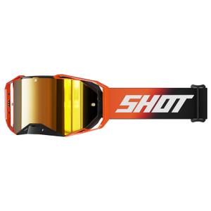 Motocross-briller Shot Lite Solid orange med orange iridium-plexi