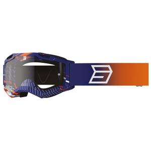 Motocrossbriller til børn Shot Rocket Kid 2.0 drop orange med klart plexi