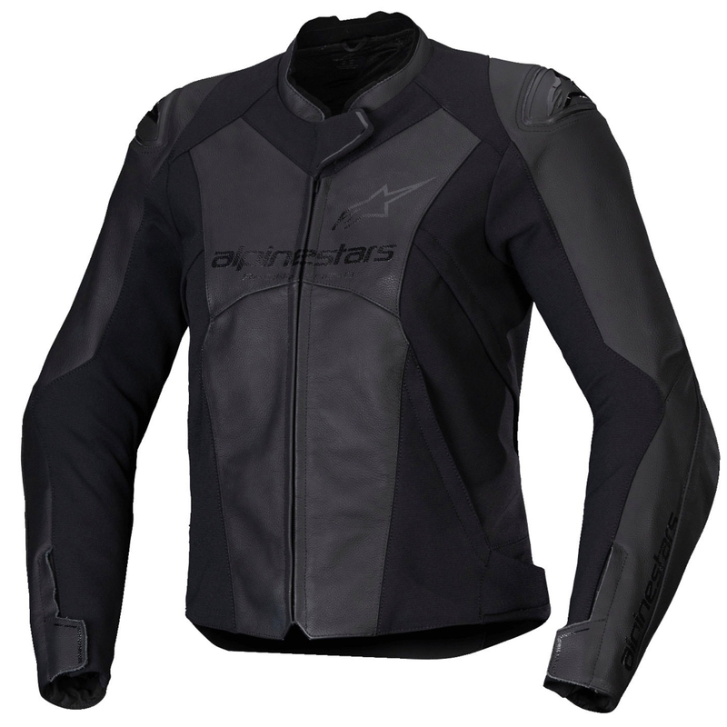 Alpinestars Stella Faster 3 motorcykeljakke i sort læder til kvinder