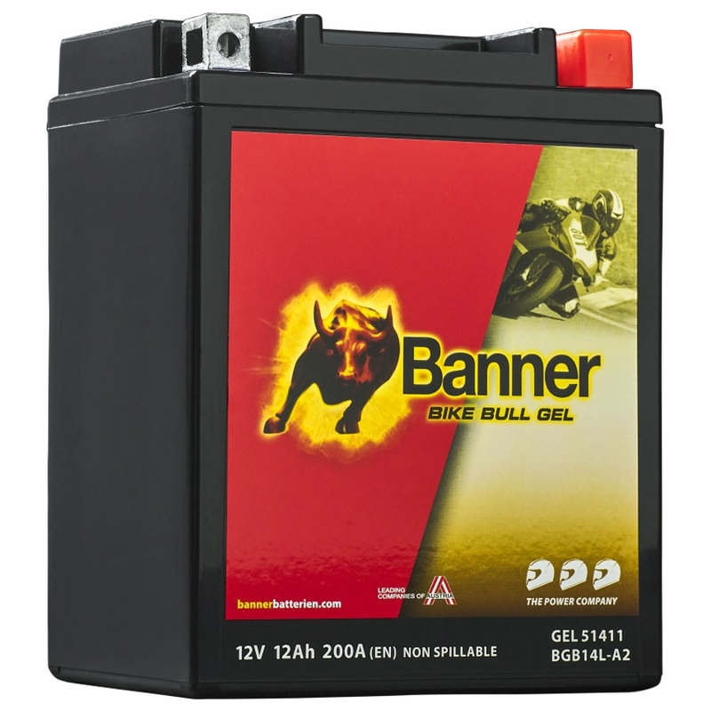 Gelbatteri Banner Bike Bull GEL 514 11/BGB14L-A2 - GB14L-A2 12V, 12Ah, 200A