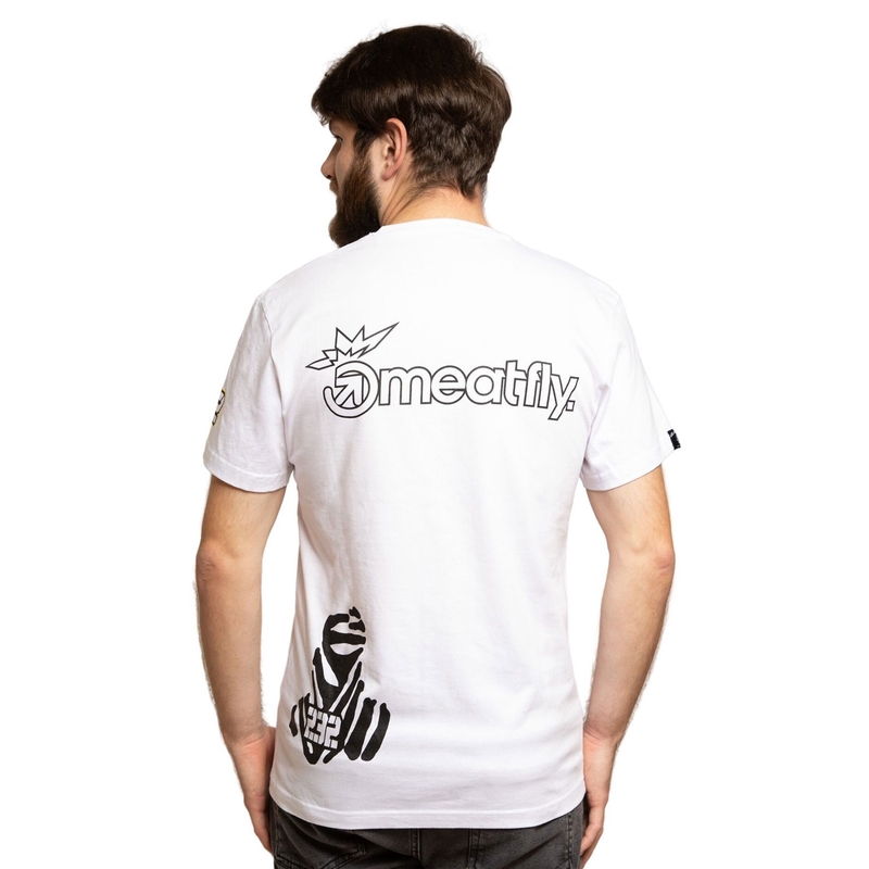 T-shirt Meatfly Big Shock Dakar hvid