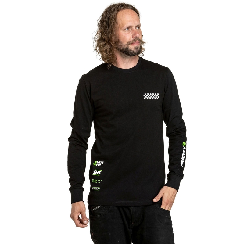 Langærmet T-shirt Meatfly Appex sort