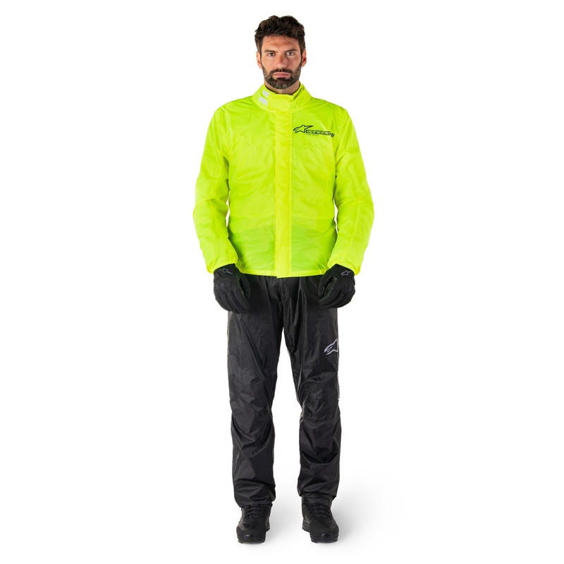 Alpinestars Hurricane Rain 2 fluogul vandtæt jakke