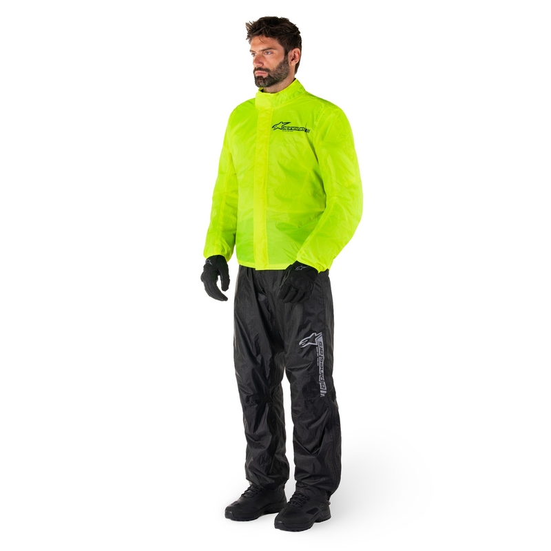 Alpinestars Hurricane Rain 2 fluogul vandtæt jakke