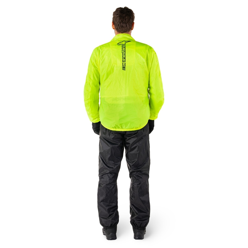 Alpinestars Hurricane Rain 2 fluogul vandtæt jakke