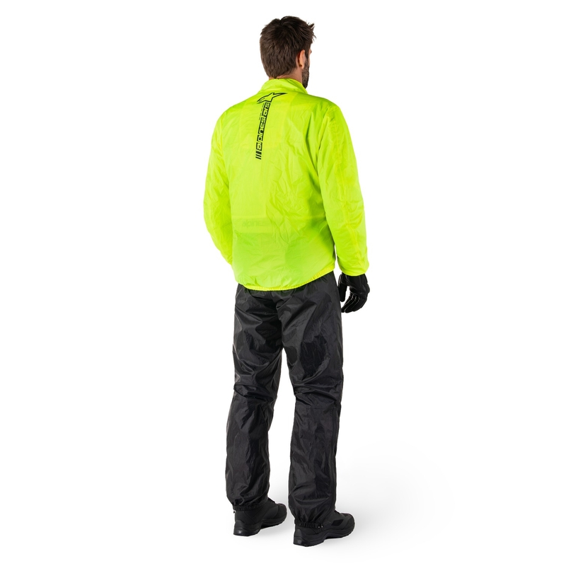 Alpinestars Hurricane Rain 2 fluogul vandtæt jakke
