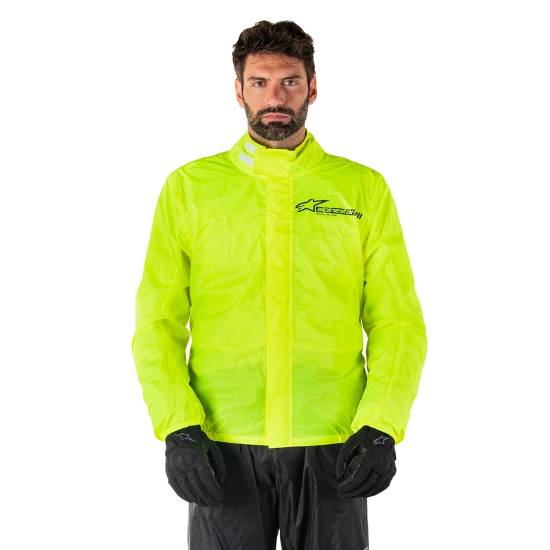 Alpinestars Hurricane Rain 2 fluogul vandtæt jakke