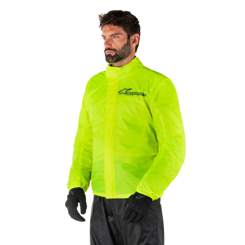 Alpinestars Hurricane Rain 2 fluogul vandtæt jakke