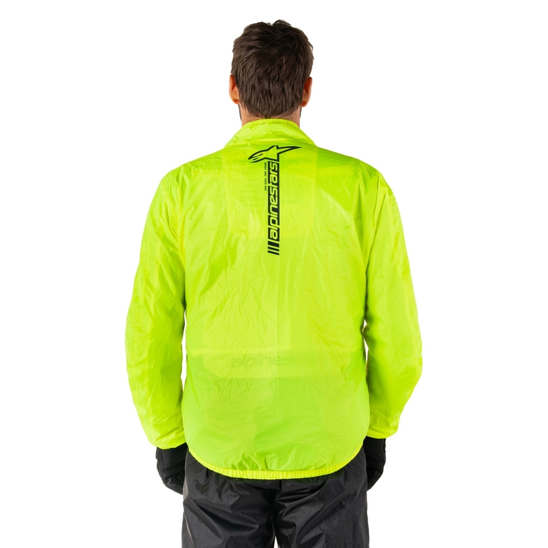 Alpinestars Hurricane Rain 2 fluogul vandtæt jakke