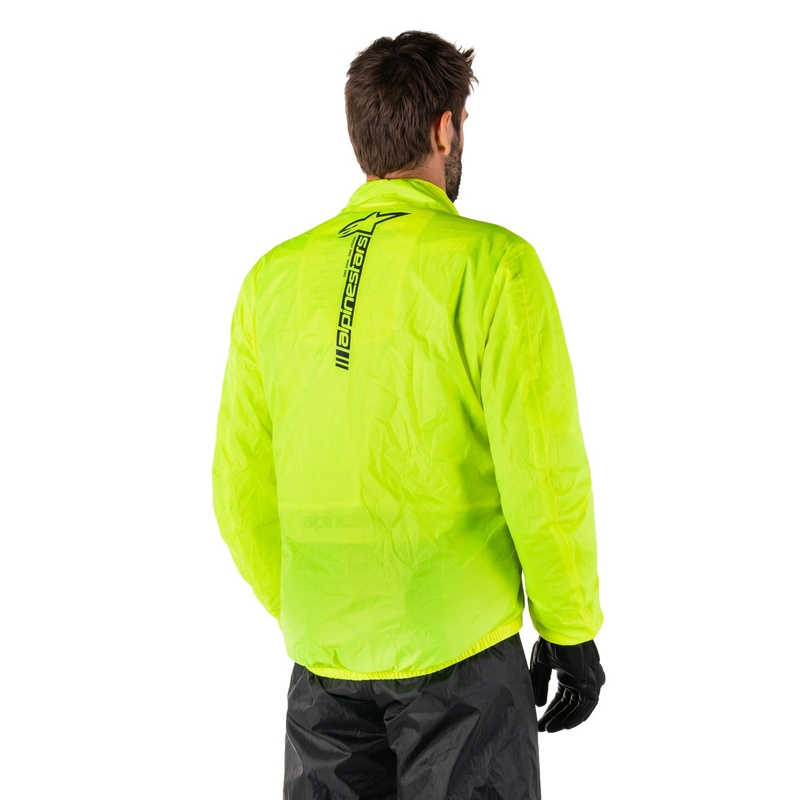 Alpinestars Hurricane Rain 2 fluogul vandtæt jakke
