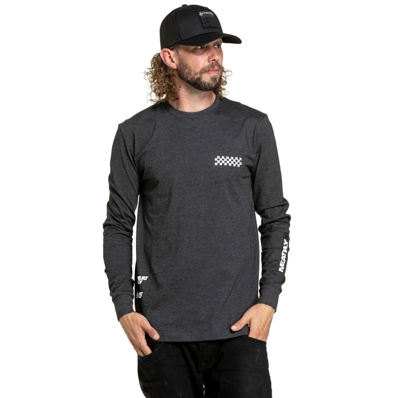 Langærmet T-shirt Meatfly Appex grå