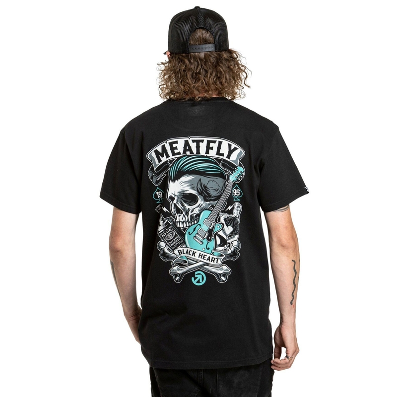 T-shirt Meatfly Whiskey Boy sort