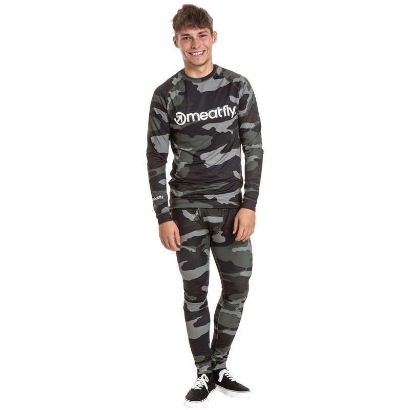 Meatfly Sloan camo olivengrønt termoundertøj