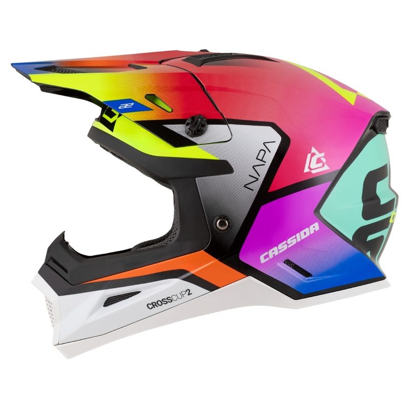 Motorcykelhjelm Cassida Cross Cup 2 Napa pearl multicolor