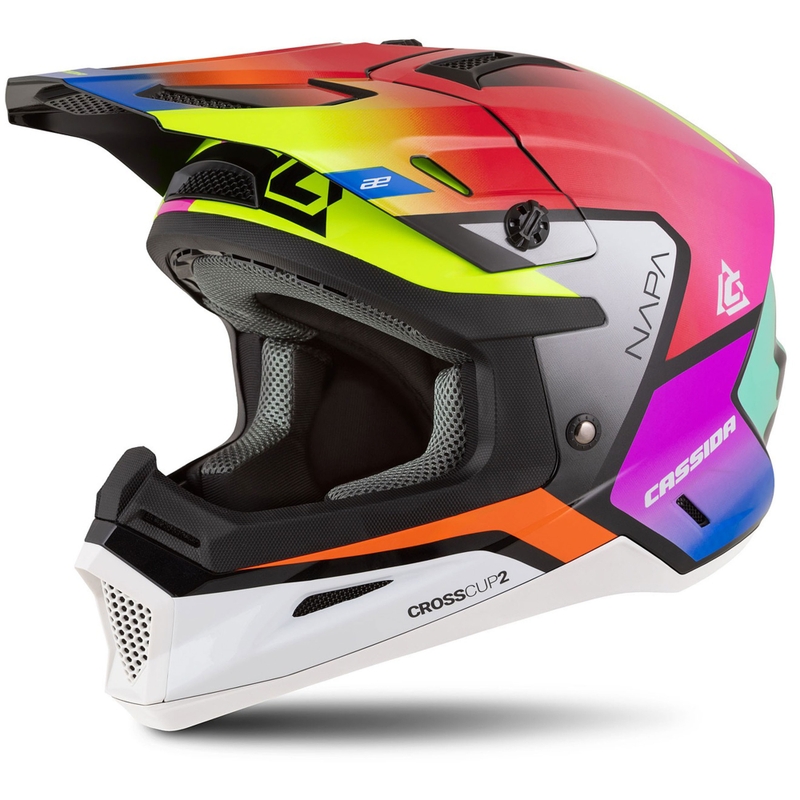 Motorcykelhjelm Cassida Cross Cup 2 Napa pearl multicolor
