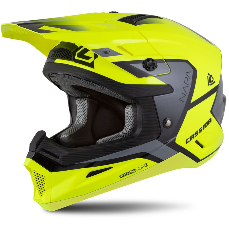 Cassida Cross Cup 2 Napa fluo gul-sort-grå perle