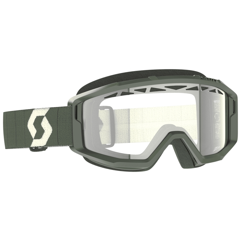 Motocrossbriller SCOTT Primal Enduro khaki med klart plexi