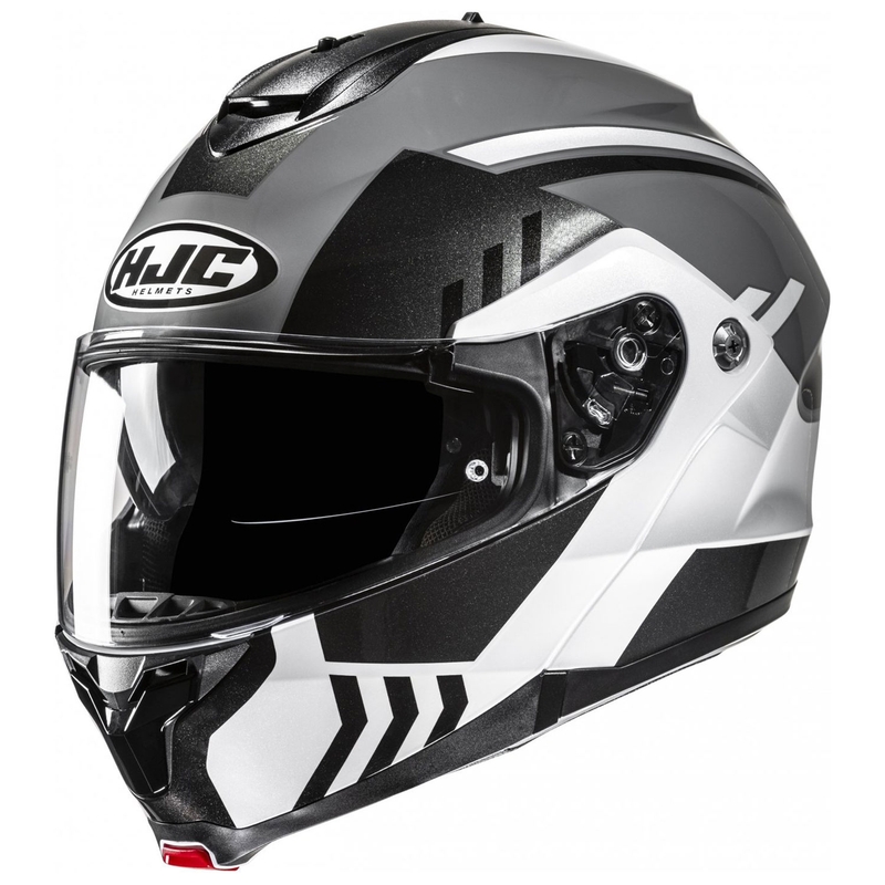 Flip-up motorcykelhjelm HJC C91N Kaon MC5 grå-sort-hvid