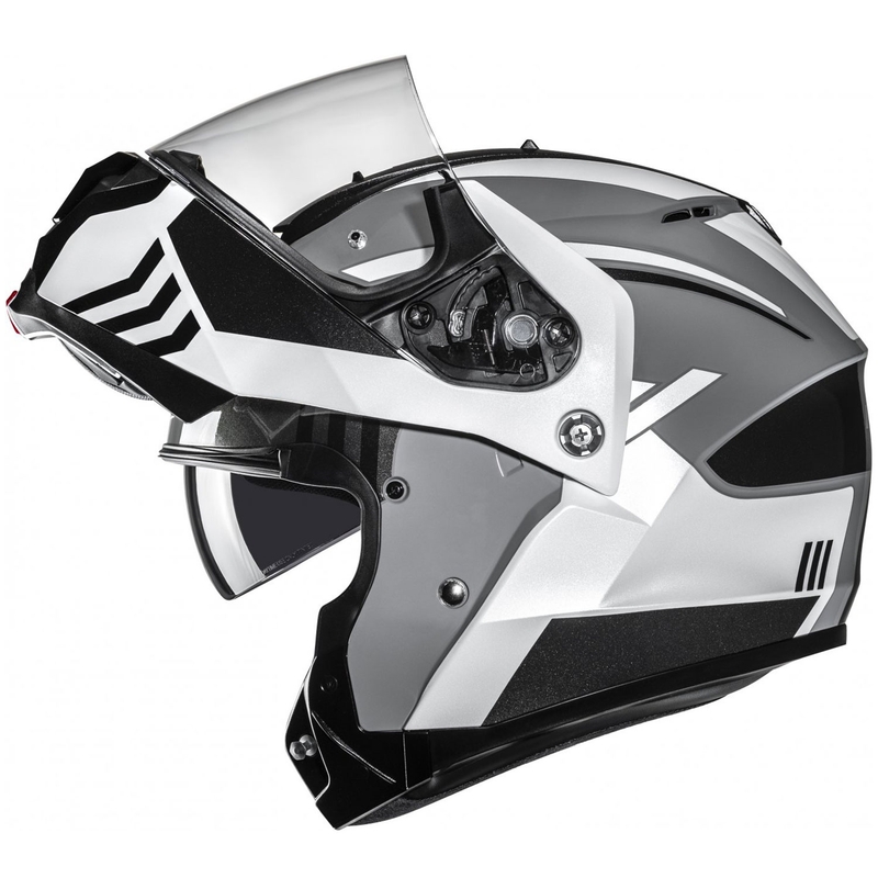 Flip-up motorcykelhjelm HJC C91N Kaon MC5 grå-sort-hvid