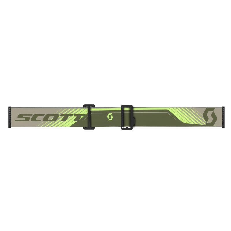 Motocrossbrille SCOTT Prospect 2.0 AMP khaki-fluogul med guldlinse