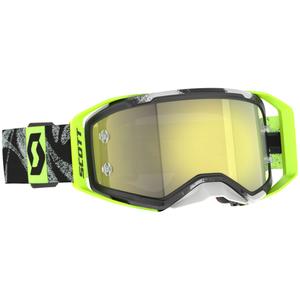 Motocrossbrille SCOTT Prospect 2.0 sort-fluogul med gul spejllinse