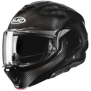 HJC F100 Carbon Black sammenklappelig motorcykelhjelm