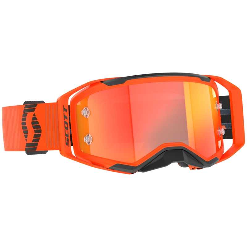 Motocrossbriller SCOTT Prospect 2.0 orange-sort med orange spejlplexi