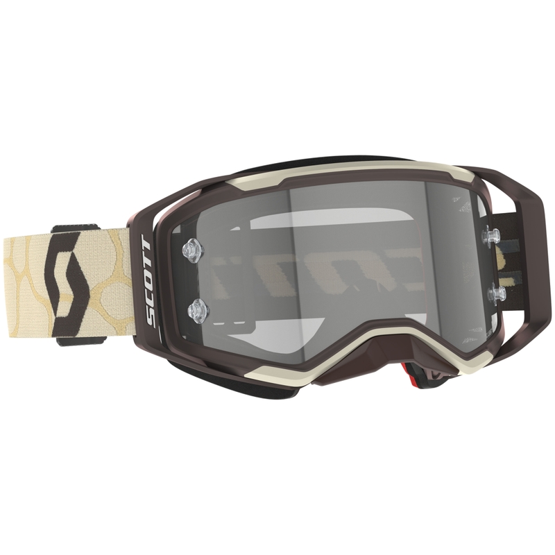 Motocrossbrille SCOTT Prospect 2.0 LS beige-brun med grå lysfølsom plexi