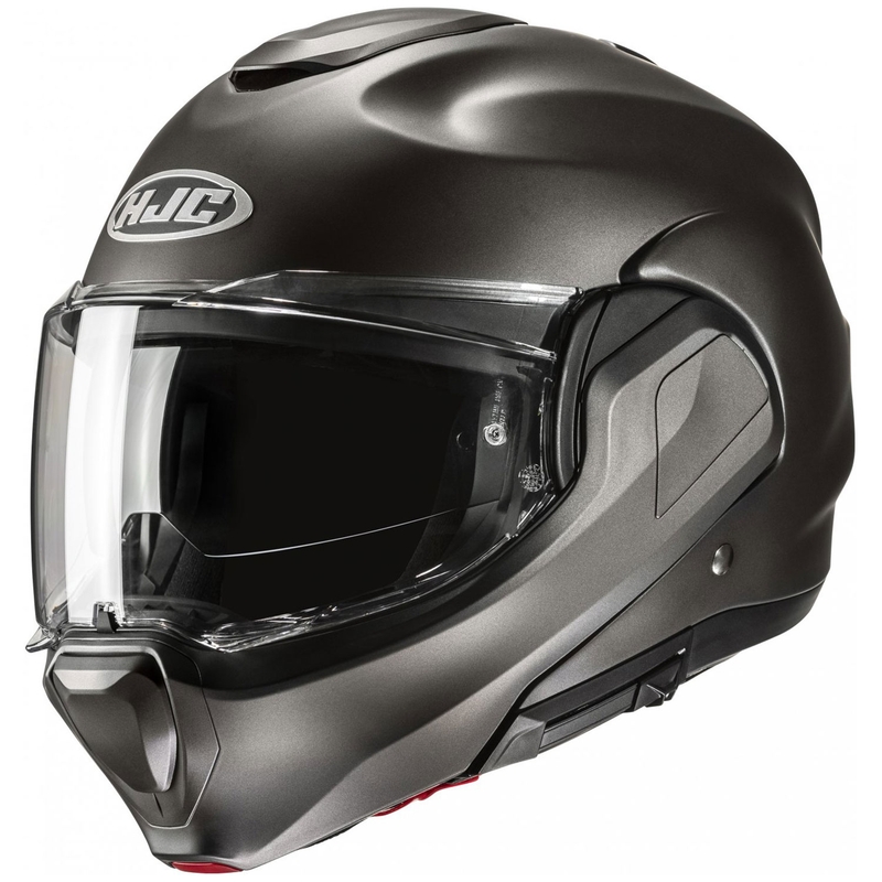 HJC F100 Solid Semi Black-Titanium sammenklappelig motorcykelhjelm