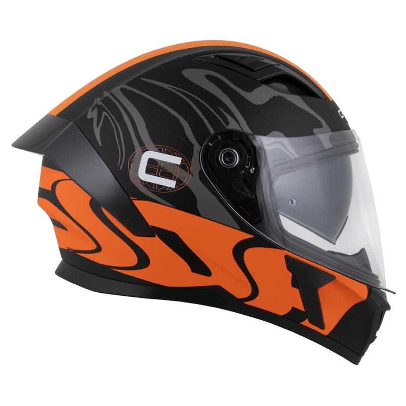 Integralhjelm Cassida Orbit Multivers mat sort-orange-grå-hvid