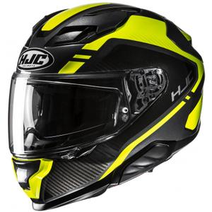 HJC F71 Tozz MC3H sort-fluogul integreret motorcykelhjelm