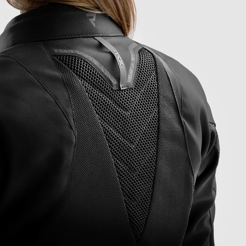 Dame motorcykeljakke Rebelhorn Jax sort