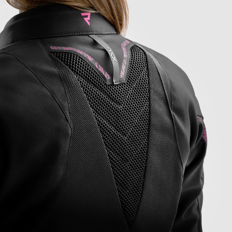 Rebelhorn Jax motorcykeljakke til kvinder i sort og pink