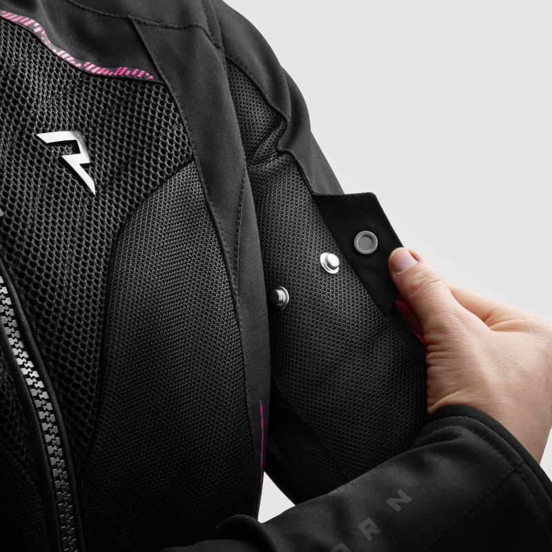 Rebelhorn Jax motorcykeljakke til kvinder i sort og pink