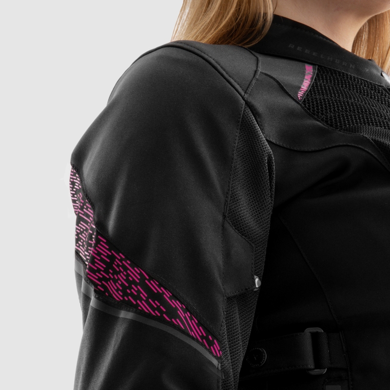 Rebelhorn Jax motorcykeljakke til kvinder i sort og pink