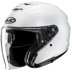 HJC i31 Solid Open Motorcykelhjelm Perlehvid