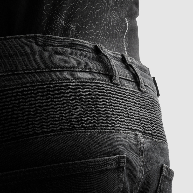 Rebelhorn Vandal Mono Motorcykeljeans, Vasket Sort
